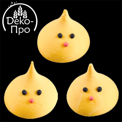 Сахарные фигурки Цыплятки малютки, d20-23, h19-21мм (62165)