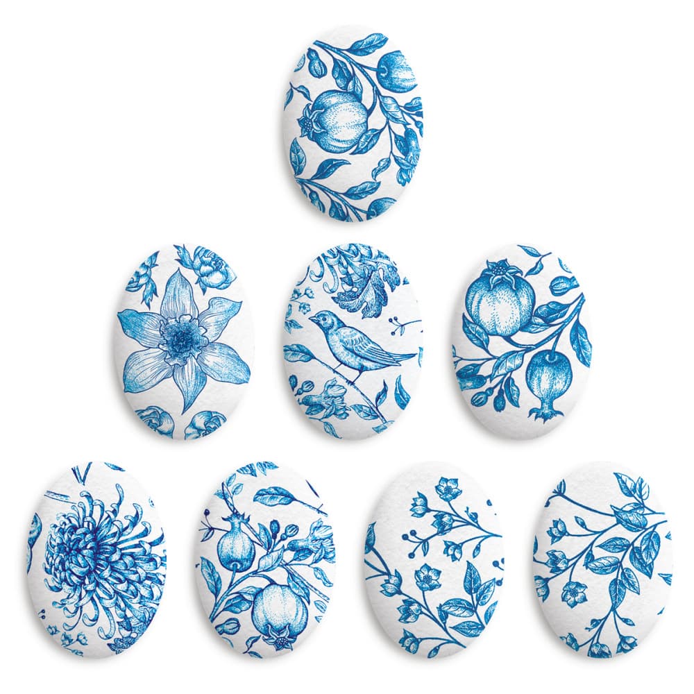 Сах.фигур.Медальоны ФАРФОР, 35х25мм, 63 шт (61311)