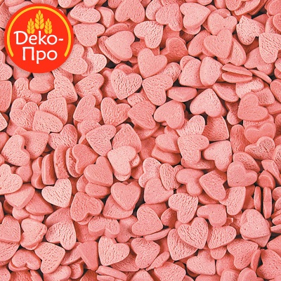 Посыпки "Сердечки розовые" (мини) 0,75 кг