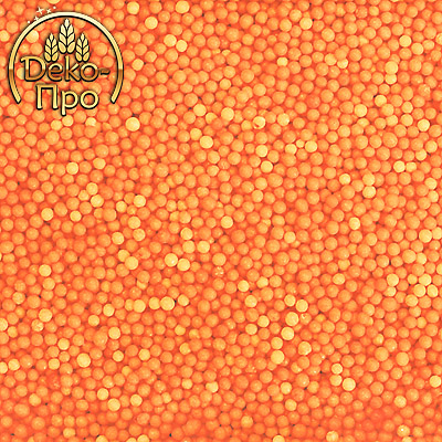 Посыпки "Шарики одноцветные" оранжевые (25 кг)