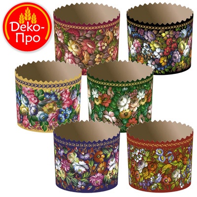 Форма бум. для кулича  PRE9090GO ЖОСТОВО