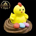 Сахарные фигурки ГНЕЗДО с цыпленком ТП, 70 шт (56348)