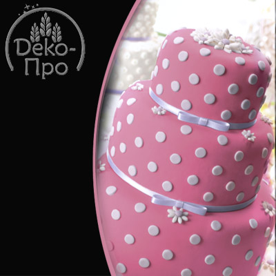 Мастика сахарная ванильная розовая 1/0,6 кг