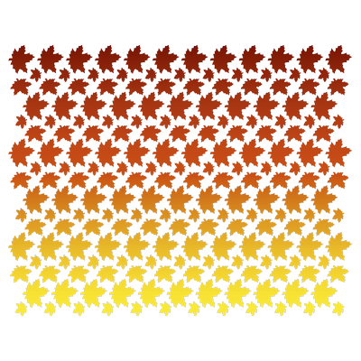 Вафельные Осенние листья цветные, 392шт