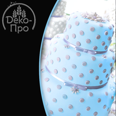 Мастика сахарная ванильная голубая 1/0,6 кг