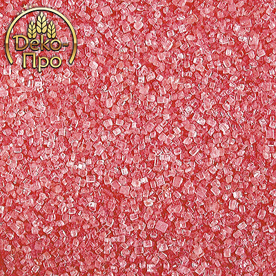 Посыпки декоративная крист.сахар розовый, 1 кг